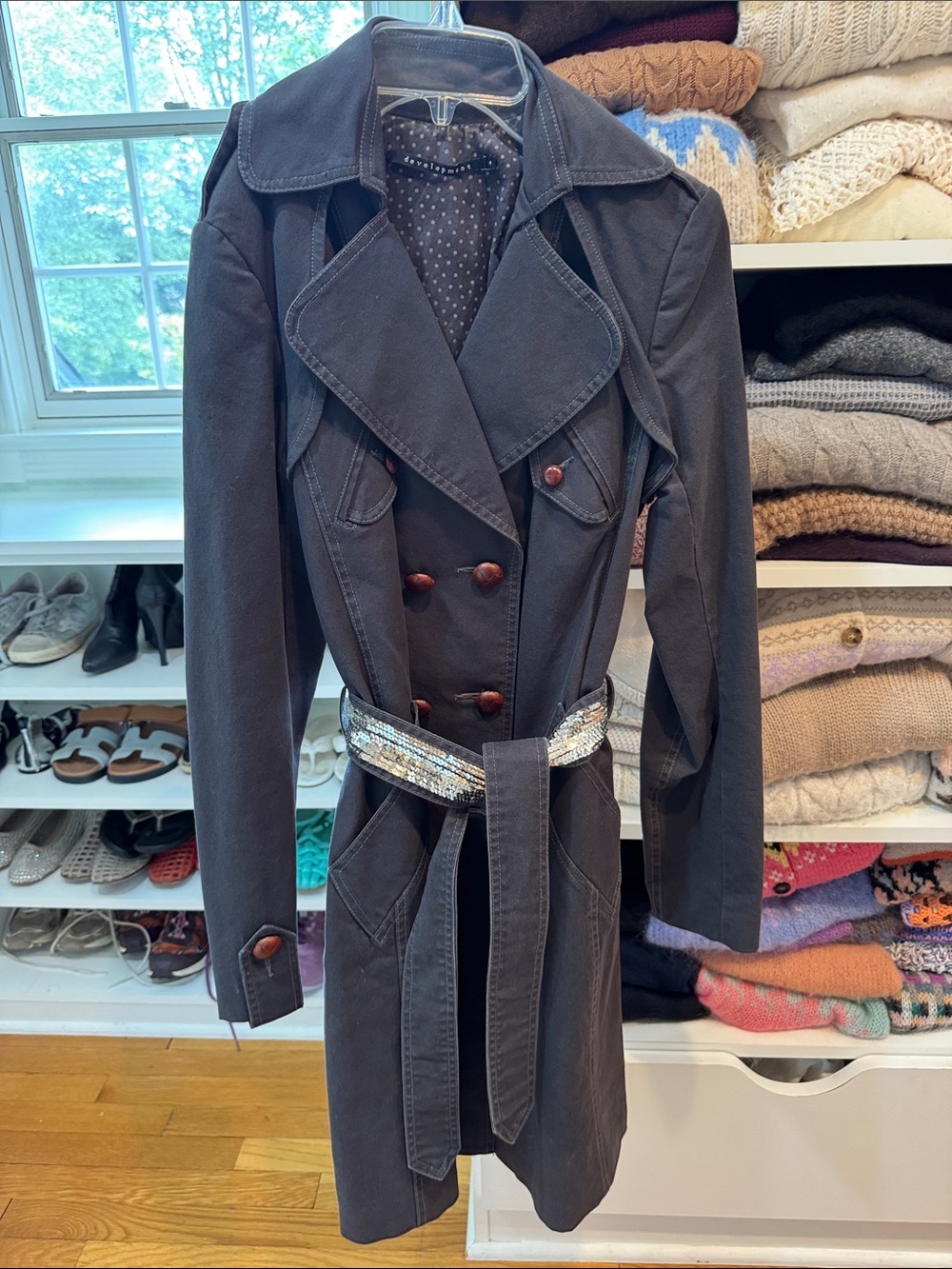 Women’s Development by Philip Lim Double-Breasted Trench Coat - Slate